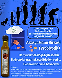 AKASYA GAMI SİRKESİ(Peynir Alt Suyu Katkılı) 250ml