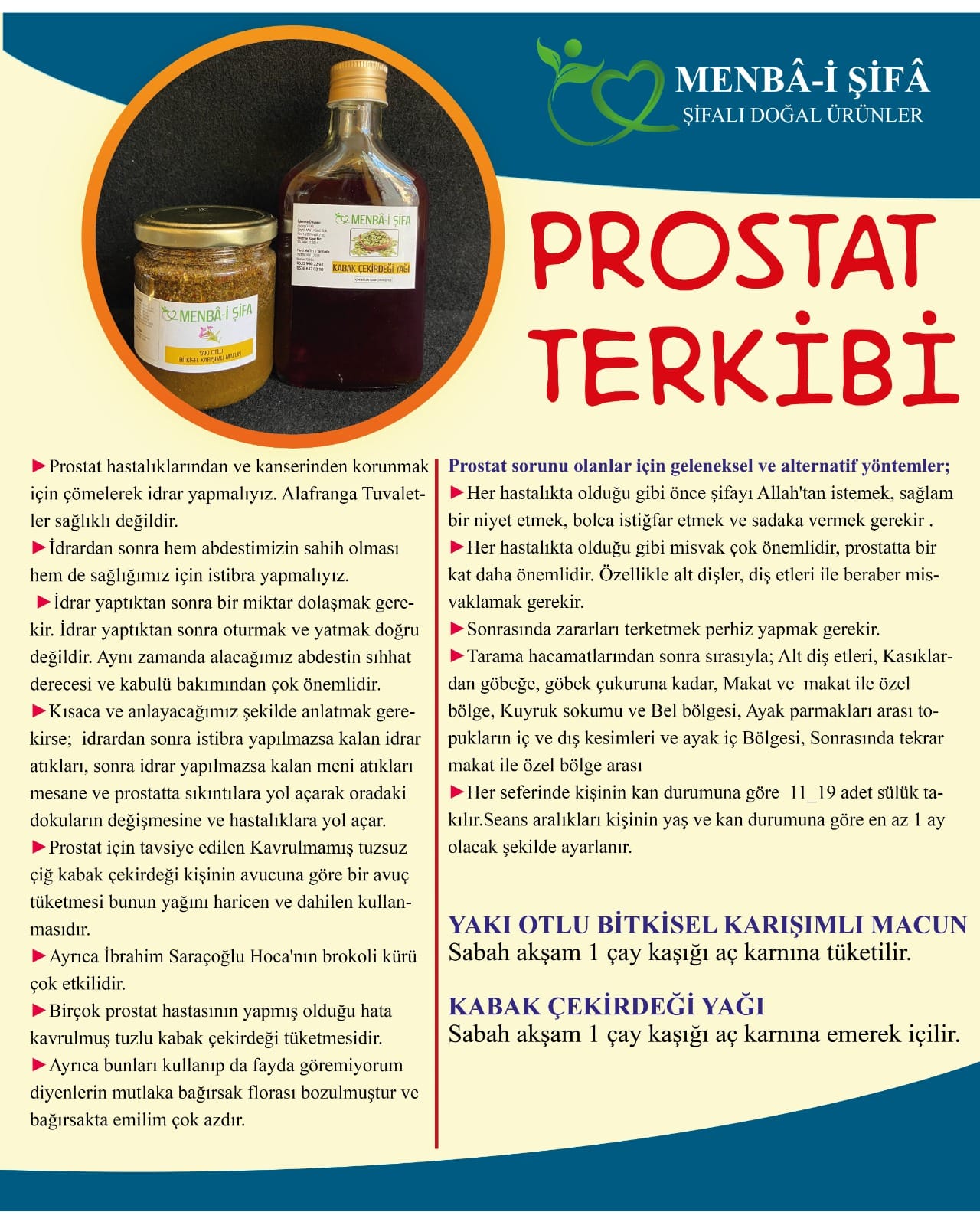 PROSTAT TERKİBİ
