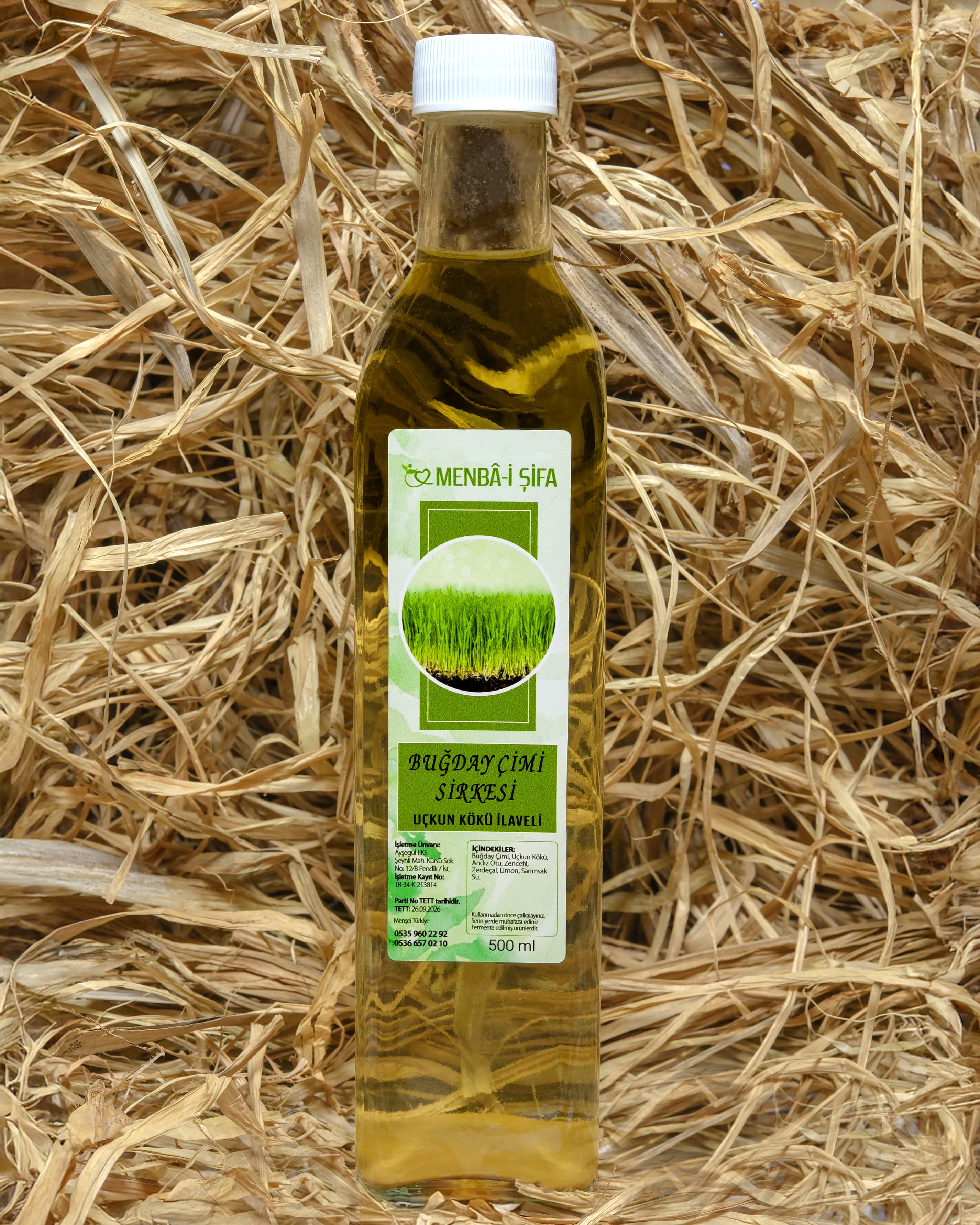 BUĞDAY ÇİMİ SİRKESİ 500ml