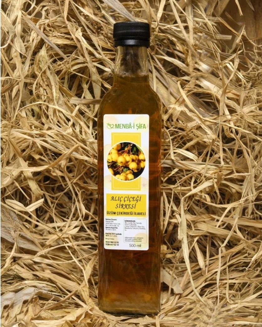 ALIÇ ÇİÇEĞİ SUYU ÜZÜM ÇEKİRDEĞİ İLAVELİ (500 ml)