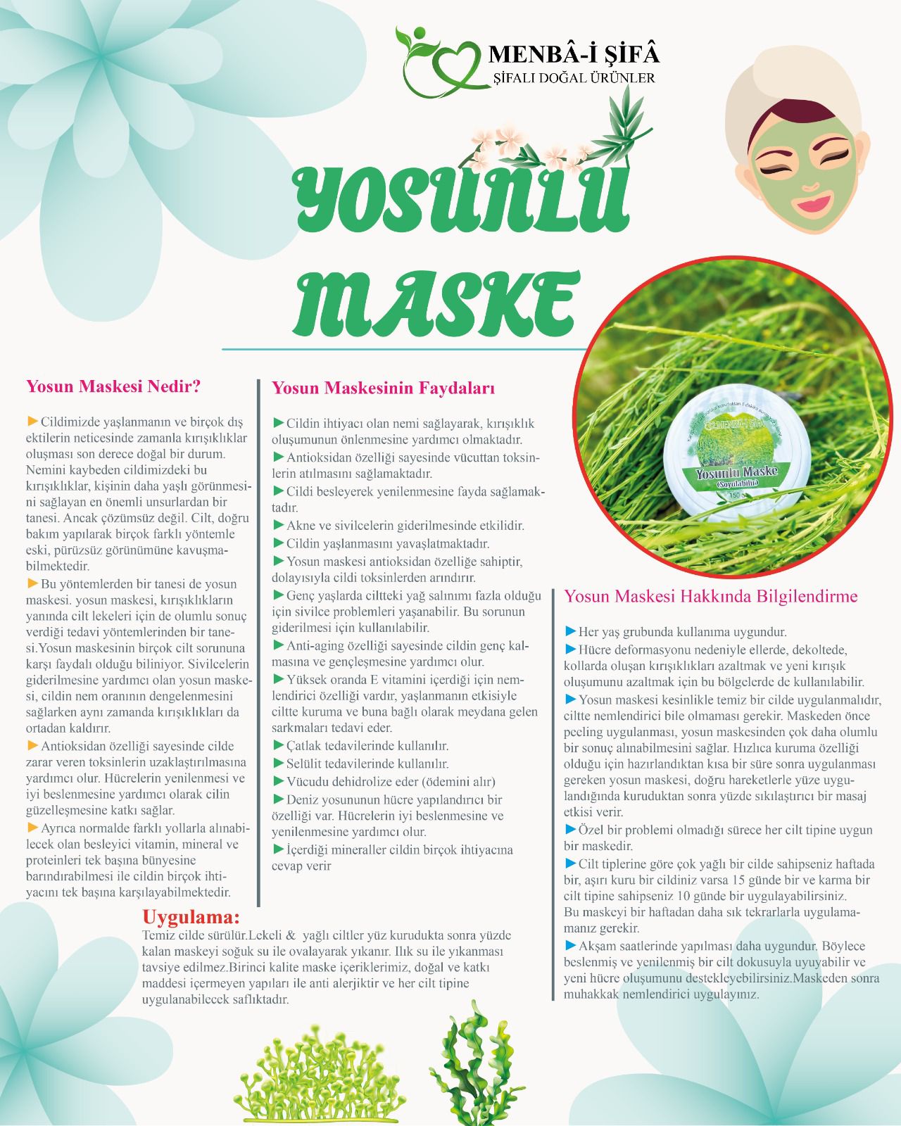 YOSUNLU MASKE (150 gr)
