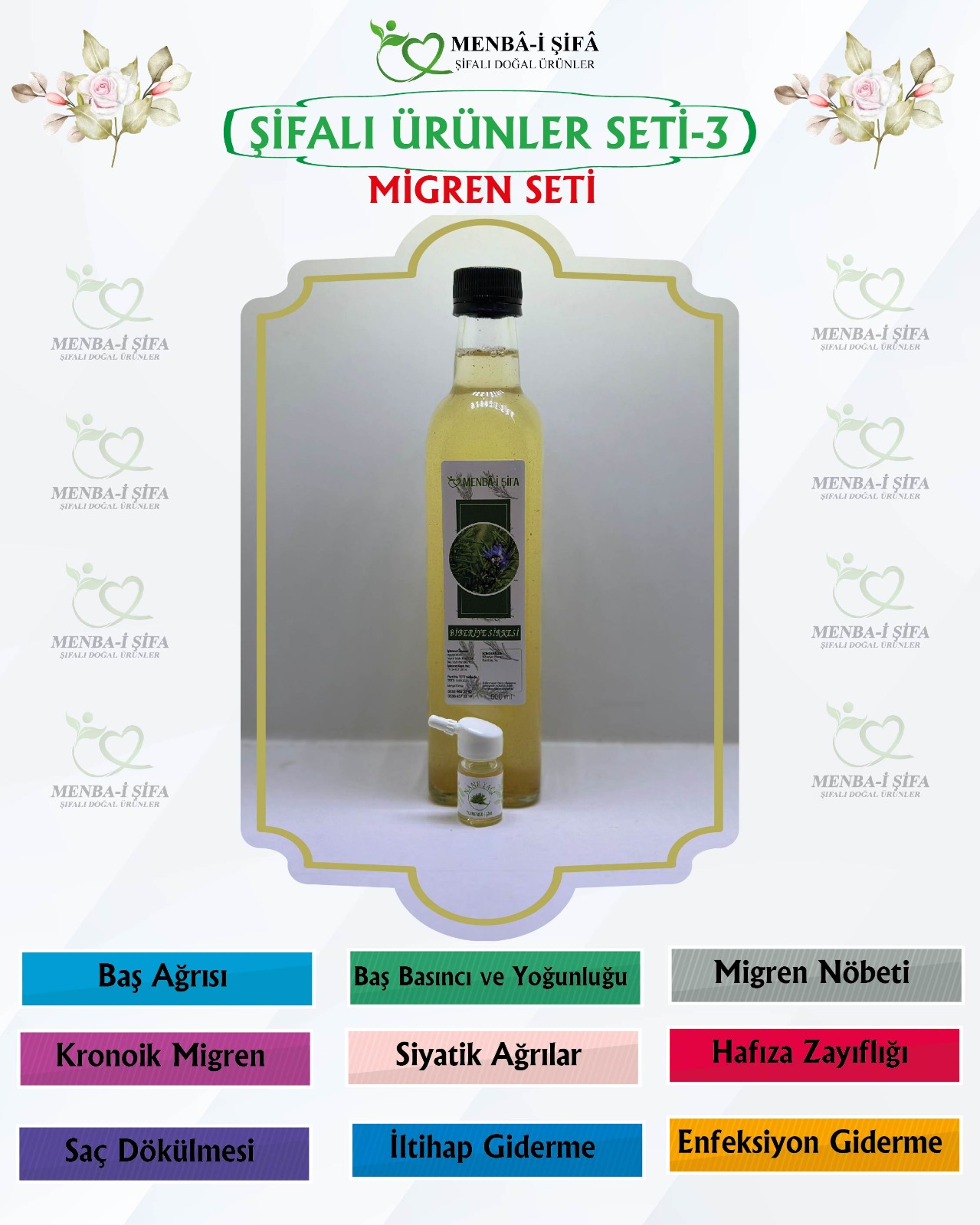 ŞİFALI ÜRÜNLER SETİ-3 (MİGREN SETİ)