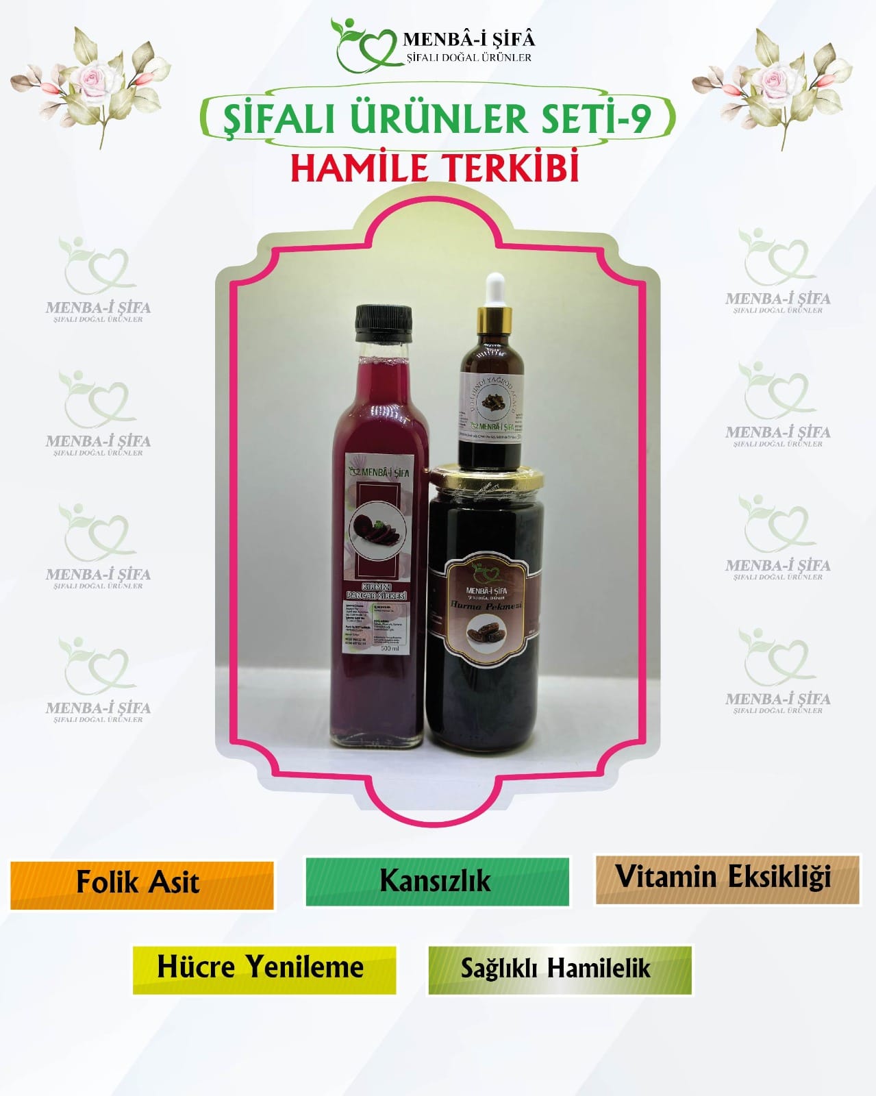 ŞİFALI ÜRÜNLER SETİ-9 (HAMİLELİK SETİ)