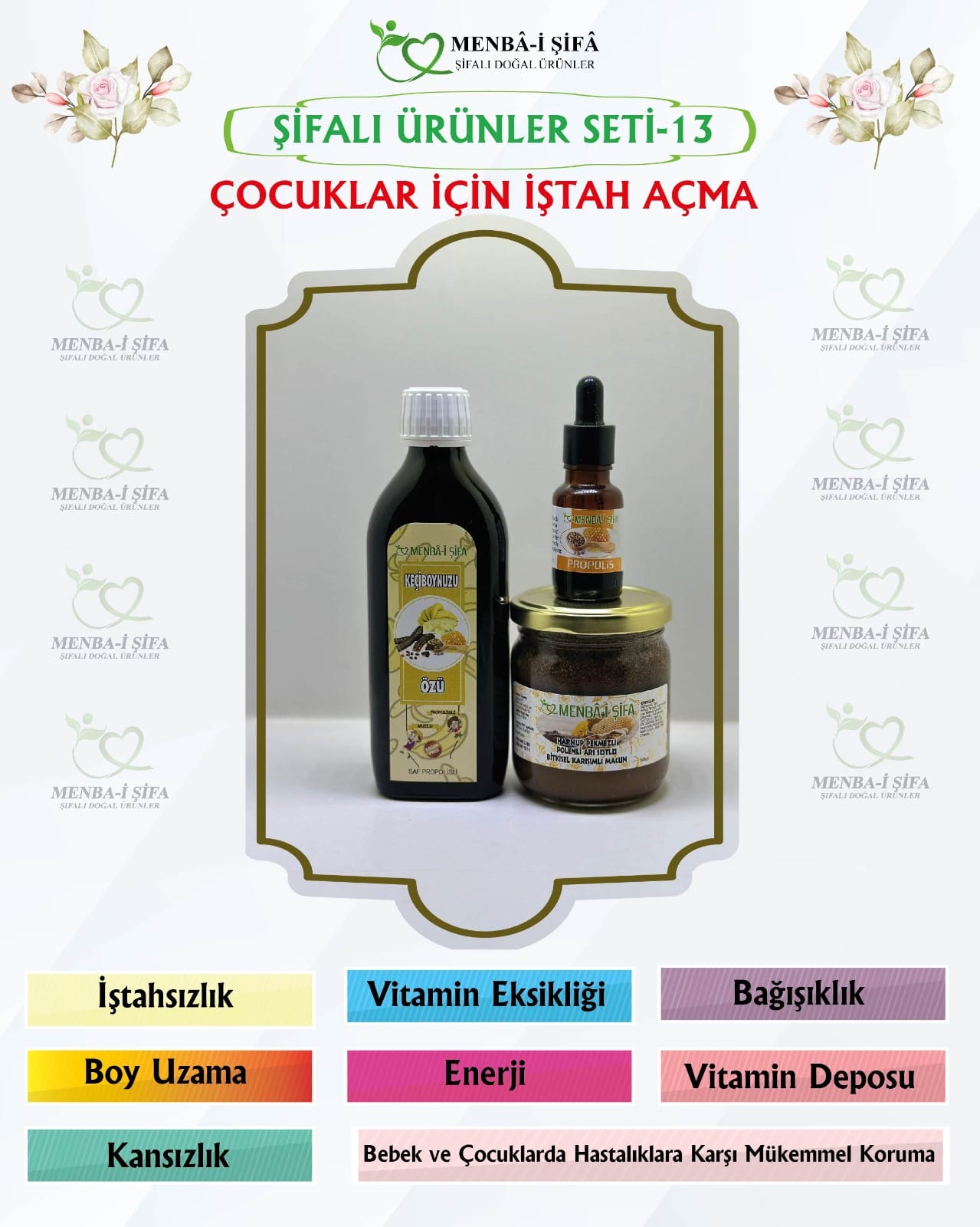 ŞİFALI ÜRÜNLER SETİ-13 (ÇOCUKLAR İÇİN İŞTAH AÇMA)