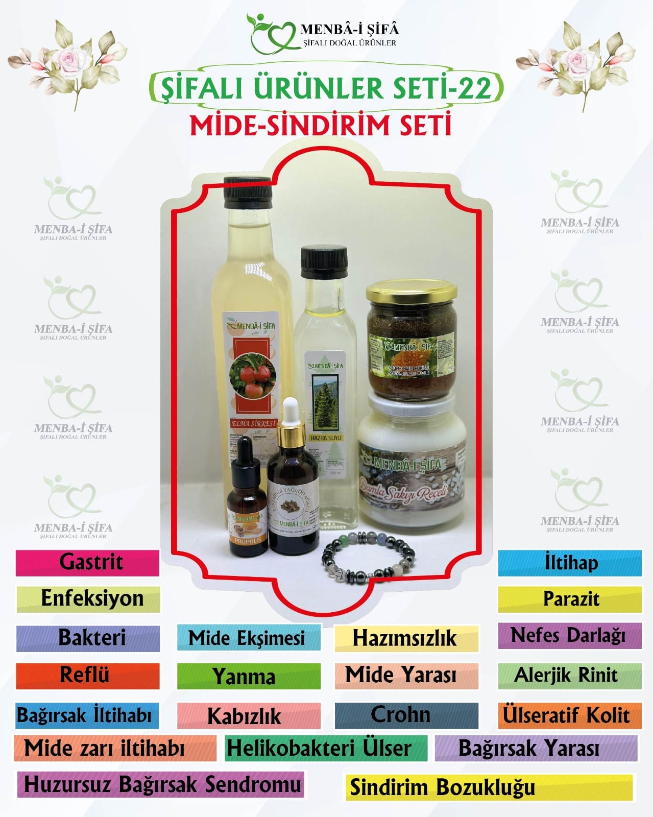 ŞİFALI ÜRÜNLER SETİ-22 (MİDE SİNDİRİM SETİ)