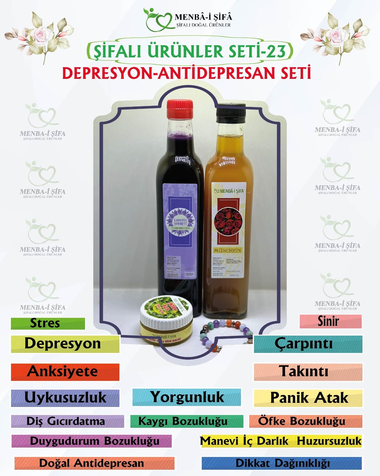 ŞİFALI ÜRÜNLER SETİ-23(DEPRESYON-ANTİDEPRESAN SETİ)