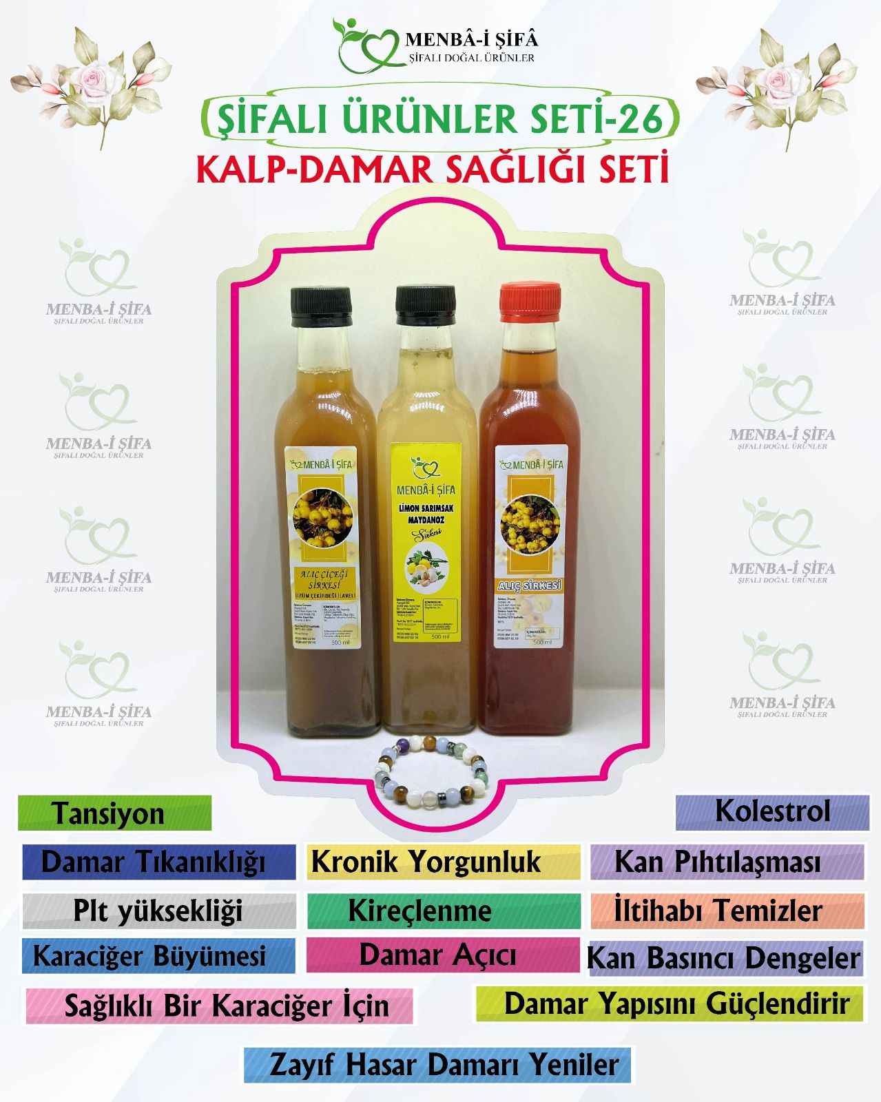 ŞİFALI ÜRÜNLER SETİ-26 (KALP-DAMAR SAĞLIĞI SETİ)