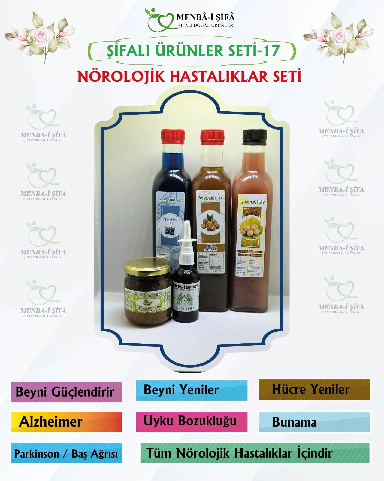 ŞİFALI ÜRÜNLER SETİ-17 (NÖROLOJİK HASTALIKLAR SETİ)