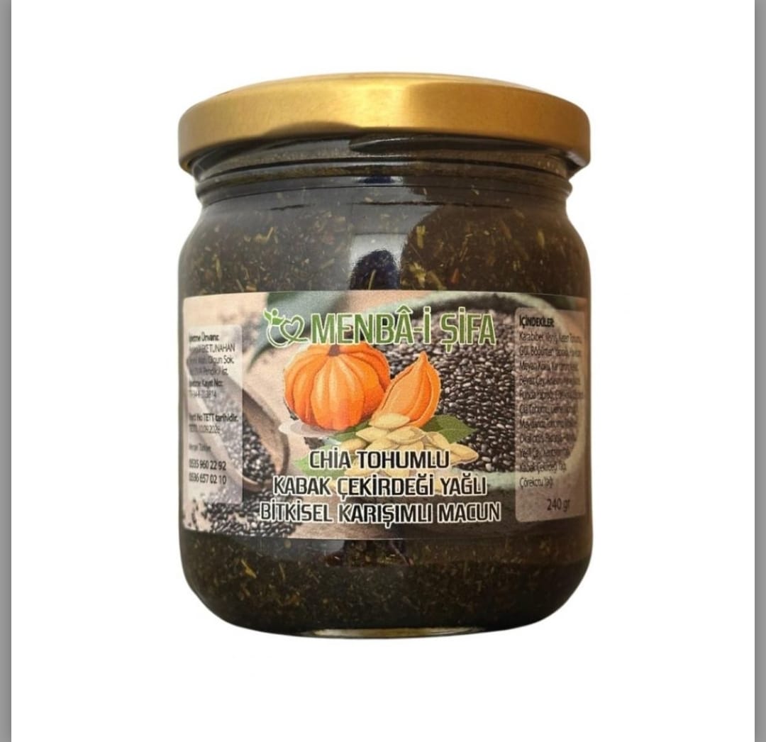 CHİA TOHUMLU KABAK ÇEKİRDEĞİ YAĞLI MACUN(BAĞIRSAK)