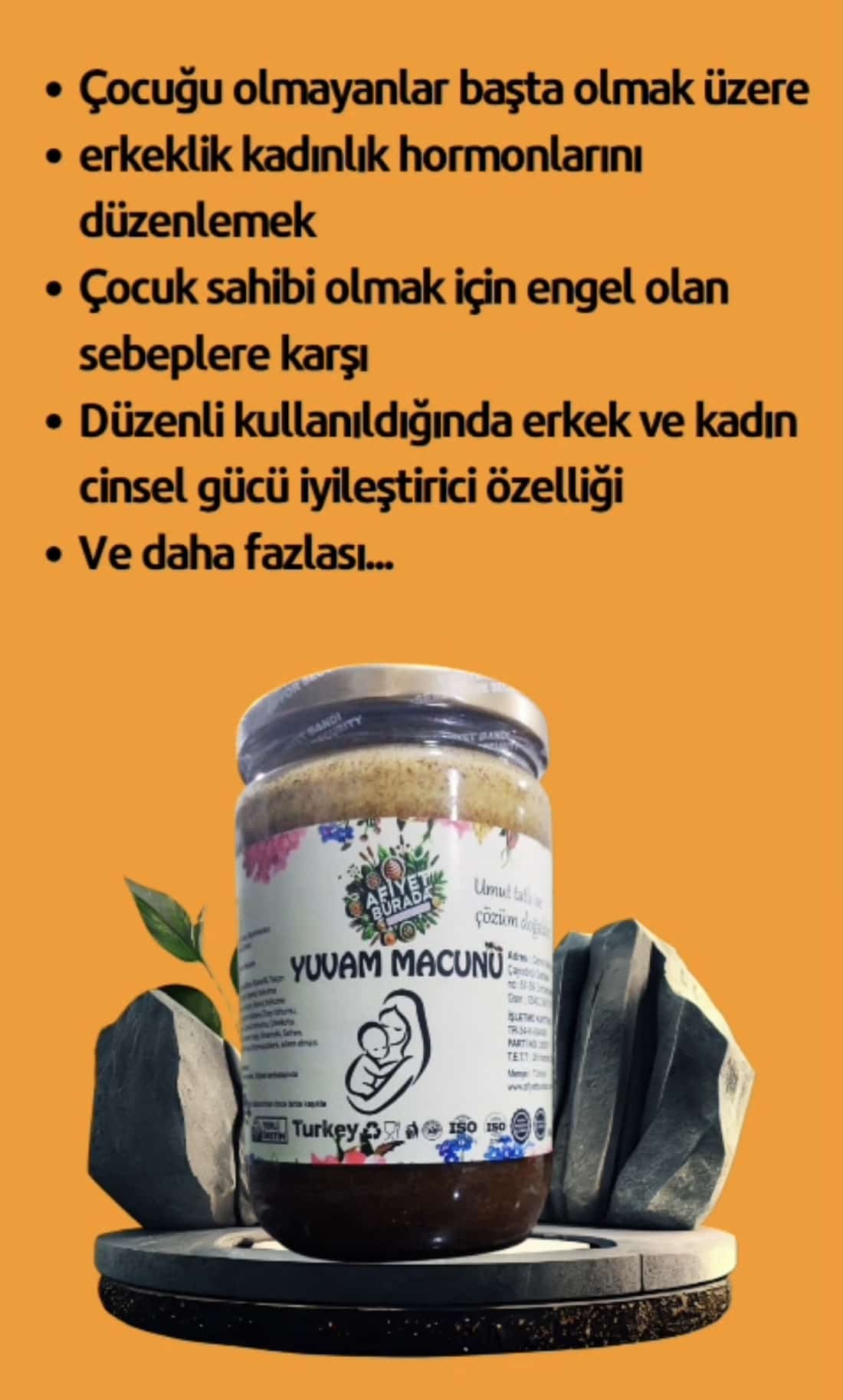 YUVAM MACUN(Hormon Düzenleyici) 850gr