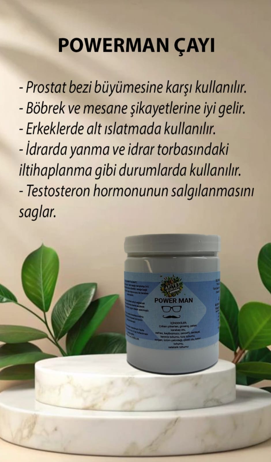 POWER TEA(Erkek Çayı) 120gr